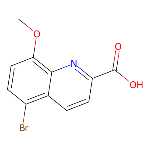 2-Quinolinecarboxylic acid, 5-bromo-8-methoxy- structure