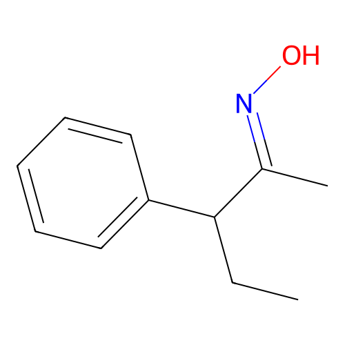 N-(3-苯基戊-2-亚基)羟胺 structure