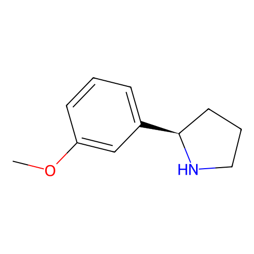 (2R)-2-(3-methoxyphenyl)pyrrolidine structure