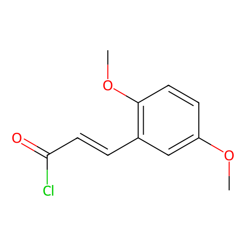 3-(2,5-Dimethoxyphenyl)prop-2-enoyl chloride structure
