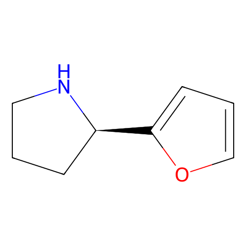(2R)-2-(furan-2-yl)pyrrolidine structure