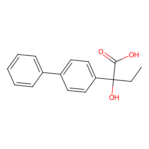 2-(1,1'-Biphenyl)-4-YL-2-hydroxybutanoic acid structure