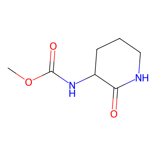 methyl N-(2-oxopiperidin-3-yl)carbamate structure