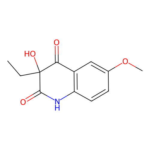 3-ethyl-3-hydroxy-6-methoxy-1H-quinoline-2,4-dione structure