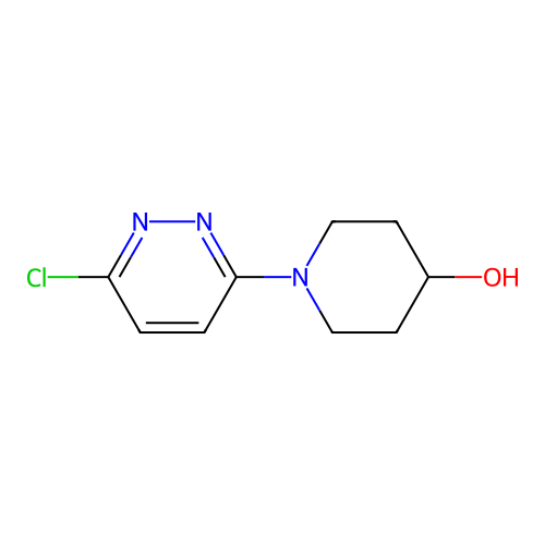 1-(6-Chloro-3-pyridazinyl)-4-piperidinol structure