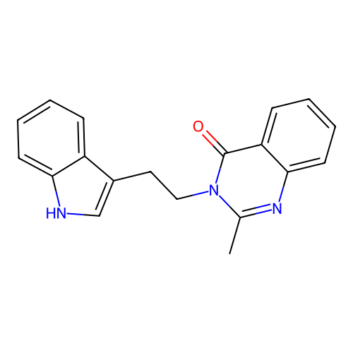 4(3H)-Quinazolinone, 3-[2-(1H-indol-3-yl)ethyl]-2-methyl- structure