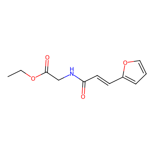 Ethyl (E)-(3-(furan-2-yl)acryloyl)glycinate structure