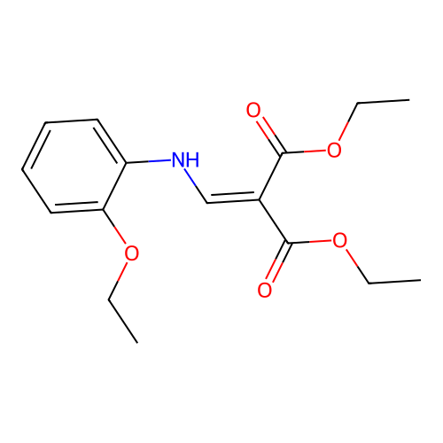 Diethyl {[(2-ethoxyphenyl)amino]methylidene}propanedioate structure