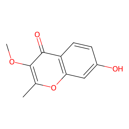7-hydroxy-3-methoxy-2-methyl-4H-chromen-4-one structure