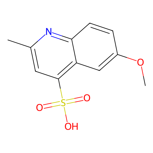 6-Methoxy-2-methylquinoline-4-sulfonic acid structure