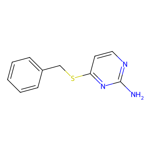 4-(苄硫基)嘧啶-2-胺 structure