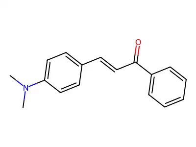 1-Phenyl-3-(4-dimethylaminophenyl)-1-oxo-prop-2-ene structure