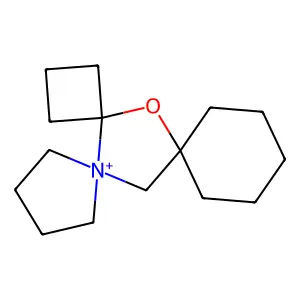 17-Oxa-5-azoniatrispiro[3.0.4^{5}.1.5^{11}.1^{4}]heptadecane structure