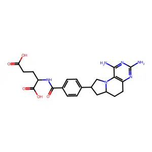 5,10-Methylene-5,6,7,8-tetrahydro-8,10-dideazaminopterin structure