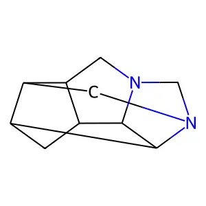 3H-1,4,6-Ethanylylidene-2H-1,2a-diazacyclopenta(cd)pentalene, hexahydro- structure
