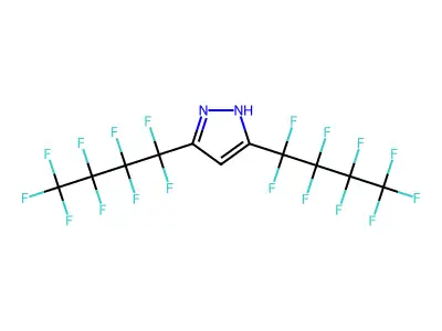 3,5-Bis(perfluorobutyl)pyrazole structure
