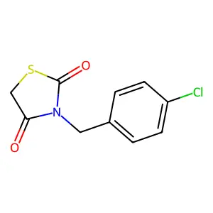 3-[(4-Chlorophenyl)methyl]-1,3-thiazolidine-2,4-dione structure