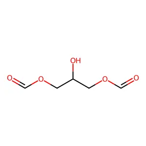 (3-Formyloxy-2-hydroxypropyl) formate structure