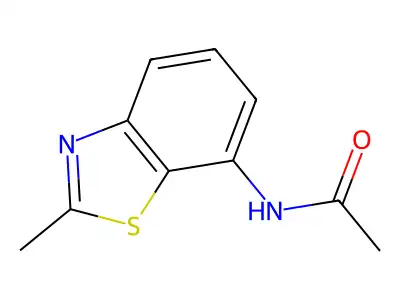 N-(2-methyl-1,3-benzothiazol-7-yl)acetamide structure