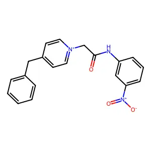 4-Benzyl-1-[(3-nitro-phenylcarbamoyl)-methyl]-pyridinium structure