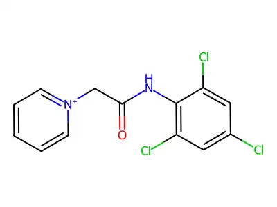 1-[(2,4,6-Trichloro-phenylcarbamoyl)-methyl]-pyridinium structure