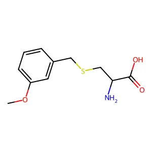 2-Amino-3-{[(3-methoxyphenyl)methyl]sulfanyl}propanoic acid structure