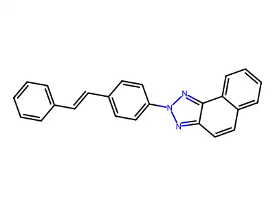 2-[4-(2-Phenylethenyl)phenyl]benzo[e]benzotriazole structure