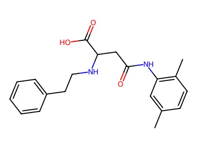 4-((2,5-Dimethylphenyl)amino)-4-oxo-2-(phenethylamino)butanoic acid structure