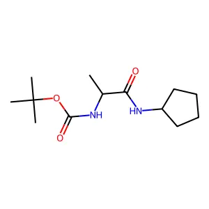N-Cyclopentyl 2-(boc-amino)propanamide structure