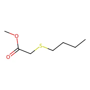 Methyl 2-(butylsulfanyl)acetate structure