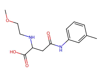 2-((2-Methoxyethyl)amino)-4-oxo-4-(m-tolylamino)butanoic acid structure