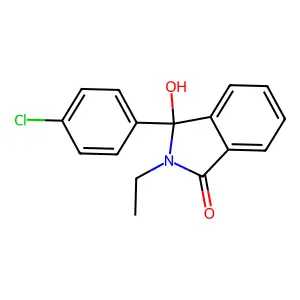 3-(4-Chlorophenyl)-2-ethyl-3-hydroxy-1-isoindolinone structure