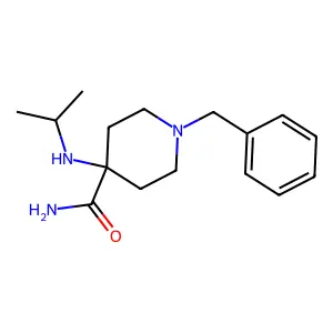 1-Benzyl-4-(isopropylamino)piperidine-4-carboxamide structure
