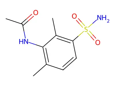 N-(2,6-dimethyl-3-sulfamoylphenyl)acetamide structure