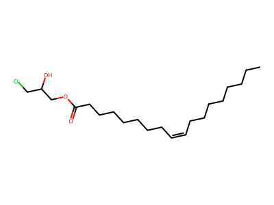 (3-Chloro-2-hydroxypropyl) octadec-9-enoate structure
