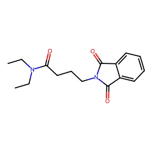 N,N-二乙基-1,3-二氧代-2-异吲哚啉丁酰胺 structure