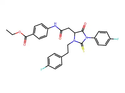C28H25F2N3O4S structure