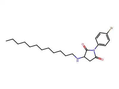 1-(4-Bromophenyl)-3-(dodecylamino)pyrrolidine-2,5-dione structure