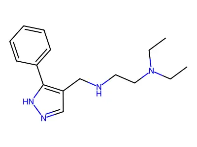 N1,N1-Diethyl-N2-[(3-phenyl-1H-pyrazol-4-yl)methyl]-1,2-ethanediamine structure