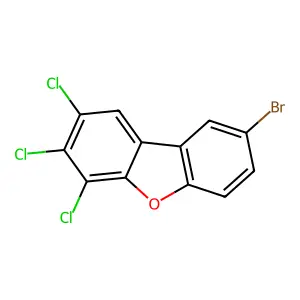 8-Bromo-2,3,4-trichlorodibenzofuran structure