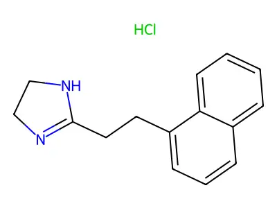1H-Imidazole, 4,5-dihydro-2-(2-(1-naphthalenyl)ethyl)-, monohydrochloride structure