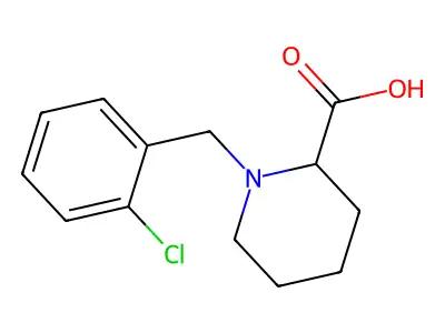 1-(2-Chlorobenzyl)-2-carboxypiperidine structure