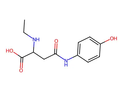 2-(Ethylamino)-4-(4-hydroxyanilino)-4-oxobutanoic acid structure