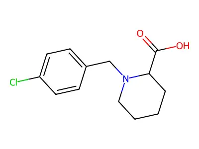 1-(4-Chlorobenzyl)-2-carboxypiperidine structure