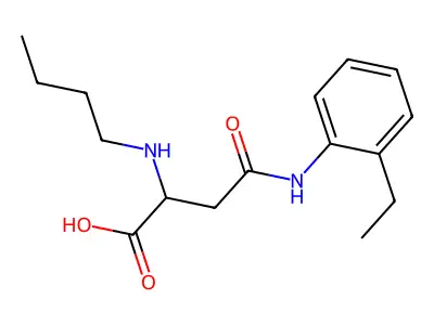N2-Butyl-N4-(2-ethylphenyl)-L-asparagine structure