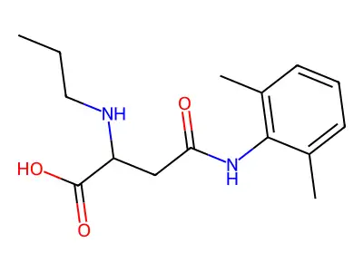 4-(2,6-Dimethylanilino)-4-oxo-2-(propylamino)butanoic acid structure