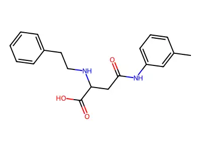 4-Oxo-2-(phenethylamino)-4-(m-tolylamino)butanoic acid structure