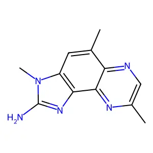 3,5,8-三甲基咪唑并(4,5-f)喹喔啉-2-胺 structure