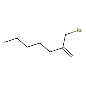 2-(Bromomethyl)hept-1-ene structure