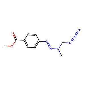 Benzoic acid, 4-[3-(azidomethyl)-3-methyl-1-triazenyl]-, methyl ester structure
